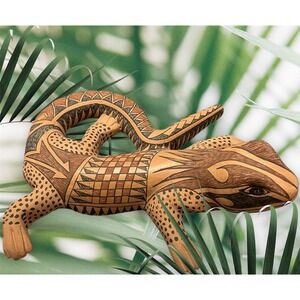Mata Ortiz‎ Pottery Iguana Lizard Effigy Tomas Quintana Collectible Mexico Art